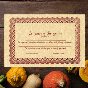 Wooden Certificates